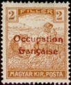 Overprinted Stamp of Hungary 1916-1917