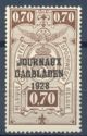Newspaper Stamp: Overprint with 1928