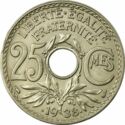 25 Centimes (ᴍᴇs in C - Nickel-Bronze)