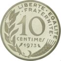 10 Centimes (Piedfort - Silver)