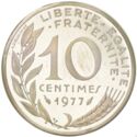 10 Centimes (Piedfort - Silver)