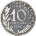 10 Centimes (Piedfort - Silver)