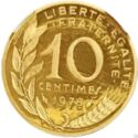 10 Centimes (Piedfort - Gold)