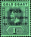Stamp Gold Coast overprinted