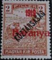 Red overprint: '1919 Baranya'
