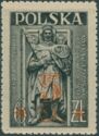 Duke Henry IV of Silesia, Surcharged in Orange 5zł on 6zł