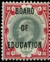 King Edward VII - Overprint - BOARD OF EDUCATION