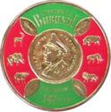 Coin With Animals and Shields - Air Mail