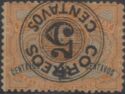 Telegraph stamp surcharged CORREOS 5 CENTAVOS