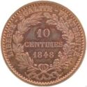 10 Centimes (Essai by Tournier - Copper)