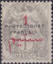Type Blanc Spanish surcharge with overprint