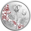 10 Euro (Flower language - The Rose – Love and desire - Silver color Proof)