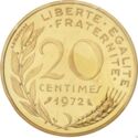 20 Centimes (Piedfort - Gold)