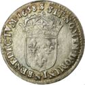 1/12 Ecu (Louis XIV. N - Montpellier)