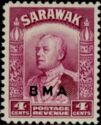 Sir Charles Vyner Brooke Overprinted BMA