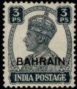 King George VI wearing Imperial Crown of India - overprinted