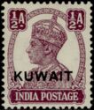 Stamps of India, overprinted in black