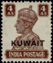 Stamps of India, overprinted in black