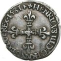 ⅛ Ecu (Henry III. H - La Rochelle)