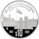 10 Pesos (500 Years of historical memory of Mexico-Tenochtitlan)