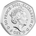 50 Pence (Snowman - Silver)