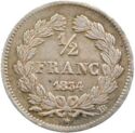 ½ Franc (Louis Philippe. BB - Strasbourg)