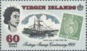 Landing Mail at Road Town, 1866 and 1d Stamp of 1866