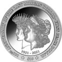 10 Dollars (Transition of the Morgan Dollar to the Peace Dollar - Piedfort)