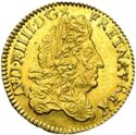 ½ Louis d'or (Louis XIV. Older head. N - Montpellier)