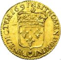 ½ Louis d'or (Louis XIV. Older head. N - Montpellier)