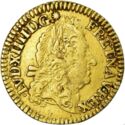 ½ Louis d'or (Louis XIV. Older head. 9 - Rennes)