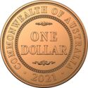 1 Dollar (110th Anni. of Australian penny - Commonwealth design)