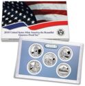 25 Cents / Quarter (Proof set 2010 - 5 Beautifull quarter set)