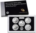 25 Cents / Quarter (Silver Set 2012 Proof America the Beautiful Quarters)