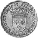 ¼ Ecu (Louis XIII. A - Paris - Piedfort)