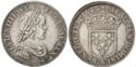 ¼ Ecu (Louis XIV. A - Paris. Short hair curl)