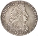 ¼ Ecu (Louis XIV. O - Riom)