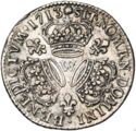 ¼ Ecu (Louis XIV. W - Lille)