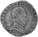 ¼ Franc (Henri III - H - La Rochelle)