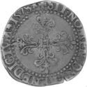 ¼ Franc (Henri III - H - La Rochelle)