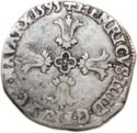 ⅛ Ecu (Henri IV. L - Bayonne)