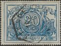 Railway Stamp: White Numeral with French Text