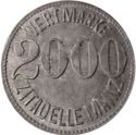 2,000 Pfennig (Zitadelle Mainz)
