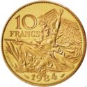 10 Francs (Francois Rude - Piedfort)
