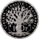 100 Francs (Pantheon Piedfort - Platinum)