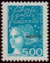 Marianne type Luquet, overprint "Mayotte"