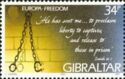 Shackles on Wall and Quote from Isaiah (Ch 61.1)