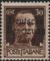 Italian Stamp Overprinted Deutsche Besetzung Zara