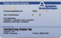 Auto-Service-Karte