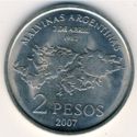 2 Pesos (25th Anniversary Malvinas Islands War)